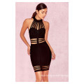 Ladies Dress Black Halter Dress Bandage Dress